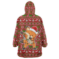 Oh For Fox Sake Christmas Wearable Blanket Hoodie Xmas Holiday Patterns - Wonder Print Shop