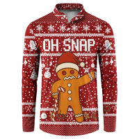 Oh Snap Christmas Button Sweatshirt Xmas Holiday Patterns - Wonder Print Shop