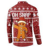 Oh Snap Christmas Button Sweatshirt Xmas Holiday Patterns - Wonder Print Shop