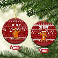 Oh Snap Christmas Ceramic Ornament Xmas Holiday Patterns - Wonder Print Shop