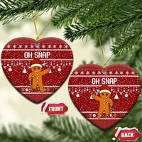 Oh Snap Christmas Ceramic Ornament Xmas Holiday Patterns - Wonder Print Shop