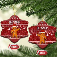 Oh Snap Christmas Ceramic Ornament Xmas Holiday Patterns - Wonder Print Shop