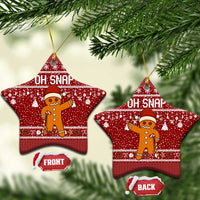 Oh Snap Christmas Ceramic Ornament Xmas Holiday Patterns - Wonder Print Shop