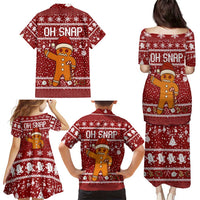 Oh Snap Christmas Family Matching Puletasi and Hawaiian Shirt Xmas Holiday Patterns - Wonder Print Shop