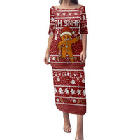 Oh Snap Christmas Family Matching Puletasi and Hawaiian Shirt Xmas Holiday Patterns - Wonder Print Shop