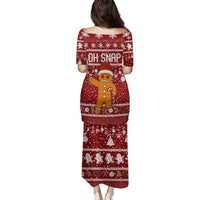 Oh Snap Christmas Family Matching Puletasi and Hawaiian Shirt Xmas Holiday Patterns - Wonder Print Shop