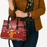 Oh Snap Christmas Leather Bag Xmas Holiday Patterns - Wonder Print Shop