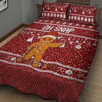Oh Snap Christmas Quilt Bed Set Xmas Holiday Patterns - Wonder Print Shop