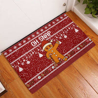 Oh Snap Christmas Rubber Doormat Xmas Holiday Patterns - Wonder Print Shop