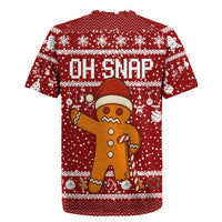 Oh Snap Christmas Rugby Jersey Xmas Holiday Patterns - Wonder Print Shop