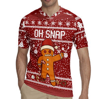 Oh Snap Christmas Rugby Jersey Xmas Holiday Patterns - Wonder Print Shop