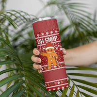 Oh Snap Christmas Skinny Tumbler Xmas Holiday Patterns - Wonder Print Shop