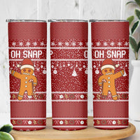 Oh Snap Christmas Skinny Tumbler Xmas Holiday Patterns - Wonder Print Shop