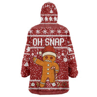 Oh Snap Christmas Wearable Blanket Hoodie Xmas Holiday Patterns - Wonder Print Shop