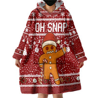 Oh Snap Christmas Wearable Blanket Hoodie Xmas Holiday Patterns - Wonder Print Shop