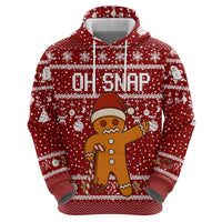 Oh Snap Christmas Zip Hoodie Xmas Holiday Patterns - Wonder Print Shop