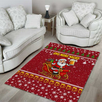 One More Night Santa Beer Christmas Area Rug Xmas Holiday Patterns - Wonder Print Shop