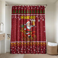 One More Night Santa Beer Christmas Bathroom Set Xmas Holiday Patterns - Wonder Print Shop