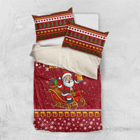One More Night Santa Beer Christmas Bedding Set Xmas Holiday Patterns - Wonder Print Shop