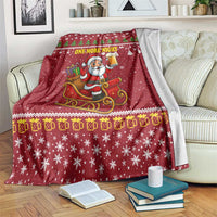 One More Night Santa Beer Christmas Blanket Xmas Holiday Patterns - Wonder Print Shop