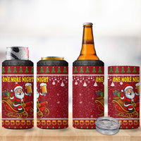 One More Night Santa Beer Christmas 4 in 1 Can Cooler Tumbler Xmas Holiday Patterns - Wonder Print Shop