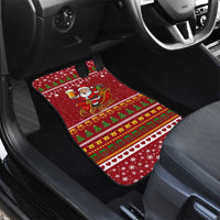 One More Night Santa Beer Christmas Car Mats Xmas Holiday Patterns - Wonder Print Shop