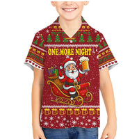 One More Night Santa Beer Christmas Family Matching Mermaid Dress and Hawaiian Shirt Xmas Holiday Patterns - Wonder Print Shop