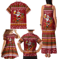 One More Night Santa Beer Christmas Family Matching Tank Maxi Dress and Hawaiian Shirt Xmas Holiday Patterns - Wonder Print Shop