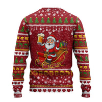 One More Night Santa Beer Christmas Ugly Christmas Sweater Xmas Holiday Patterns - Wonder Print Shop