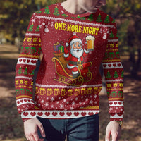 One More Night Santa Beer Christmas Ugly Christmas Sweater Xmas Holiday Patterns - Wonder Print Shop