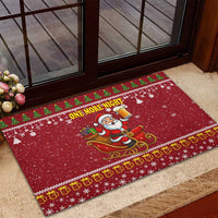 One More Night Santa Beer Christmas Rubber Doormat Xmas Holiday Patterns - Wonder Print Shop
