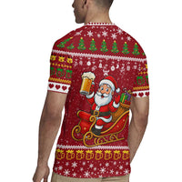 One More Night Santa Beer Christmas Rugby Jersey Xmas Holiday Patterns - Wonder Print Shop