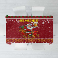 One More Night Santa Beer Christmas Tablecloth Xmas Holiday Patterns - Wonder Print Shop
