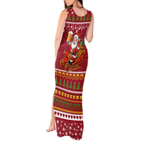 One More Night Santa Beer Christmas Tank Maxi Dress Xmas Holiday Patterns - Wonder Print Shop