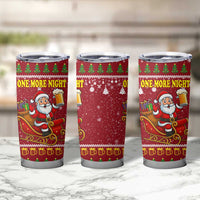 One More Night Santa Beer Christmas Tumbler Cup Xmas Holiday Patterns - Wonder Print Shop