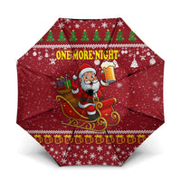 One More Night Santa Beer Christmas Umbrella Xmas Holiday Patterns - Wonder Print Shop
