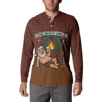 One Night Only Christmas Button Sweatshirt Xmas Holiday Patterns - Wonder Print Shop
