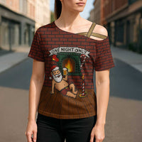 One Night Only Christmas Cross Shoulder Shirt Xmas Holiday Patterns - Wonder Print Shop