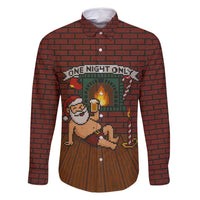 One Night Only Christmas Family Matching Long Sleeve Bodycon Dress and Hawaiian Shirt Xmas Holiday Patterns - Wonder Print Shop