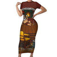 One Night Only Christmas Family Matching Short Sleeve Bodycon Dress and Hawaiian Shirt Xmas Holiday Patterns - Wonder Print Shop