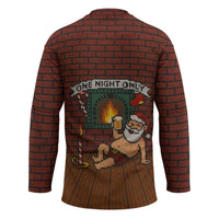 One Night Only Christmas Hockey Jersey Xmas Holiday Patterns - Wonder Print Shop