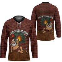 One Night Only Christmas Hockey Jersey Xmas Holiday Patterns - Wonder Print Shop