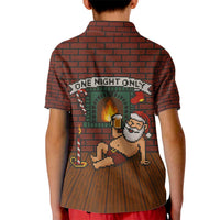One Night Only Christmas Kid Polo Shirt Xmas Holiday Patterns - Wonder Print Shop