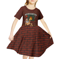 One Night Only Christmas Kid Short Sleeve Dress Xmas Holiday Patterns - Wonder Print Shop