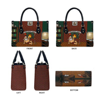One Night Only Christmas Leather Bag Xmas Holiday Patterns - Wonder Print Shop