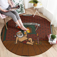 One Night Only Christmas Round Carpet Xmas Holiday Patterns - Wonder Print Shop