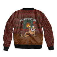 One Night Only Christmas Sleeve Zip Bomber Jacket Xmas Holiday Patterns - Wonder Print Shop
