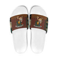One Night Only Christmas Slide Sandals Xmas Holiday Patterns - Wonder Print Shop