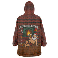 One Night Only Christmas Wearable Blanket Hoodie Xmas Holiday Patterns - Wonder Print Shop