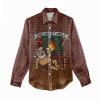 One Night Only Christmas Women Casual Shirt Xmas Holiday Patterns - Wonder Print Shop